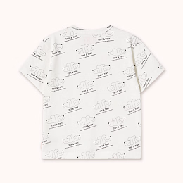 Футболка с принтом собак от бренда Tinycottons Белый