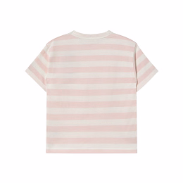 Футболка STRIPES PINK от бренда Tinycottons Розовый Белый