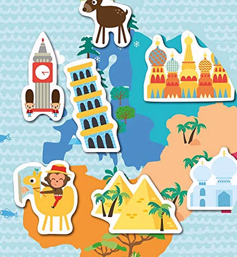 Магнитная игра развивающая «Карта мира» от бренда Apli Kids