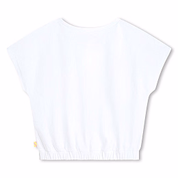 Футболка с вышивкой "мороженое" от бренда Billieblush Белый