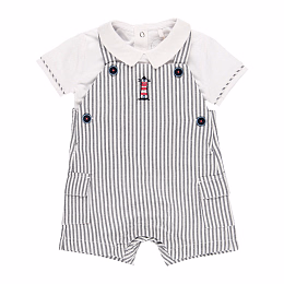 Боди и полукомбинезон в полоску от бренда Boboli