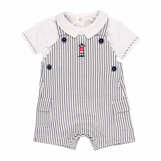 Боди и полукомбинезон в полоску от бренда Boboli