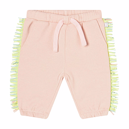 Джоггеры розовый с бахромой от бренда Stella McCartney kids
