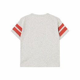 Футболка Grey-Red от бренда Tinycottons Серый