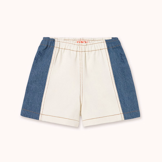Шорты denim Color block от бренда Tinycottons