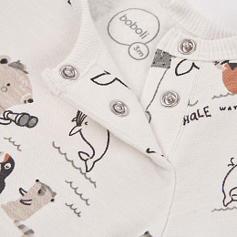Лонгслив Animal print и джоггеры от бренда Boboli