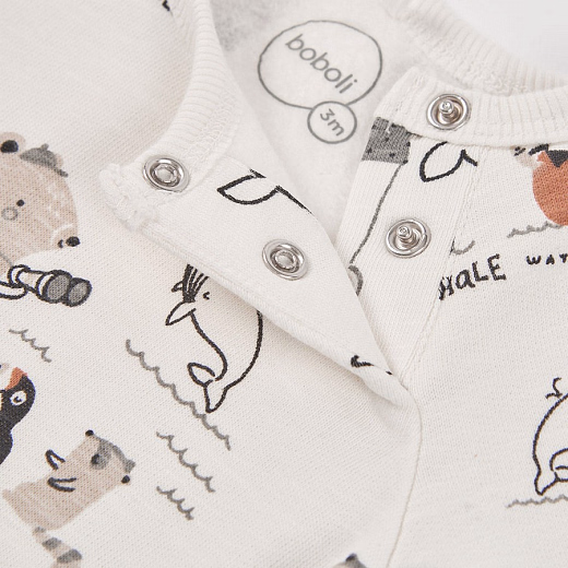 Лонгслив Animal print и джоггеры от бренда Boboli