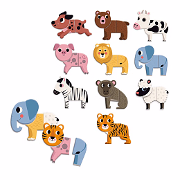 Забавные животные на магнитах от бренда Vilac