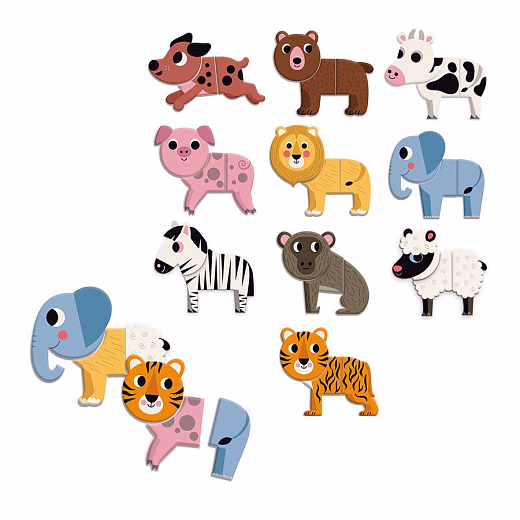 Забавные животные на магнитах от бренда Vilac