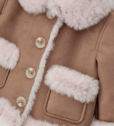 Дубленка с меховой отделкой от бренда Original Marines