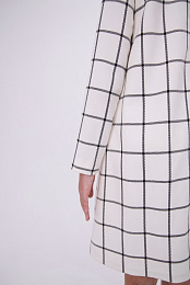 Платье белое в клетку от бренда NOT A TOY