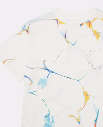 Футболка Tie-Dye Graphic от бренда Stella McCartney kids Белый