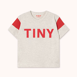 Футболка COLOR BLOCK Cream heather от бренда Tinycottons Бежевый