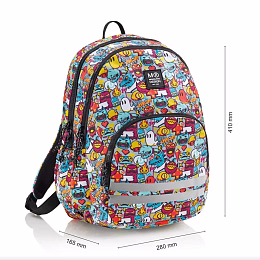 Рюкзак с тремя отделениями Монстрики от бренда MiquelRius