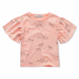 Футболка swan print от бренда Sproet & Sprout Розовый