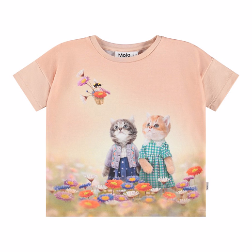 Футболка Raeesa Vintage Kittens от бренда MOLO Розовый