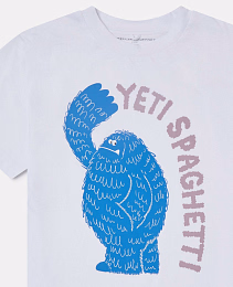 Футболка Yeti Spaghetti от бренда Stella McCartney kids Белый