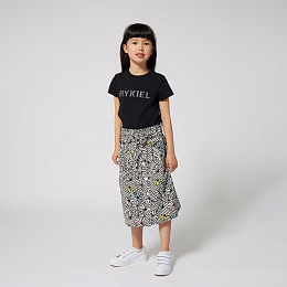 Футболка Black с надписью от бренда SONIA RYKIEL Черный