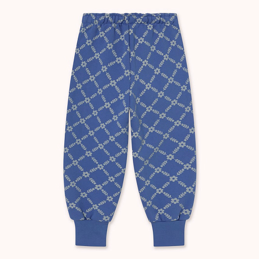 Джоггеры FLOWER GRID от бренда Tinycottons