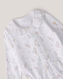 Набор боди с воротником розового, зеленого, белого цвета от бренда Anna Leon