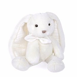 Кролик Preppy Chic белого цвета в подарочной коробке, 30 см от бренда Histoire d'Ours