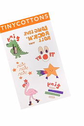 Набор татуировок Tiny оранжевый от бренда Tinycottons