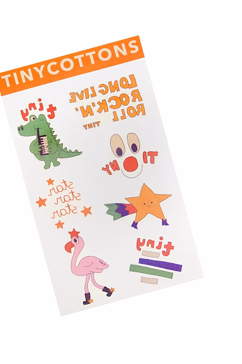 Набор татуировок Tiny оранжевый от бренда Tinycottons