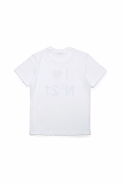 Футболка I love №21 Bianco от бренда N°21 Белый