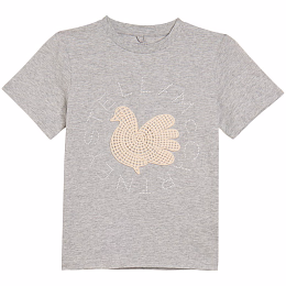 Футболка Bird от бренда Stella McCartney kids Серый