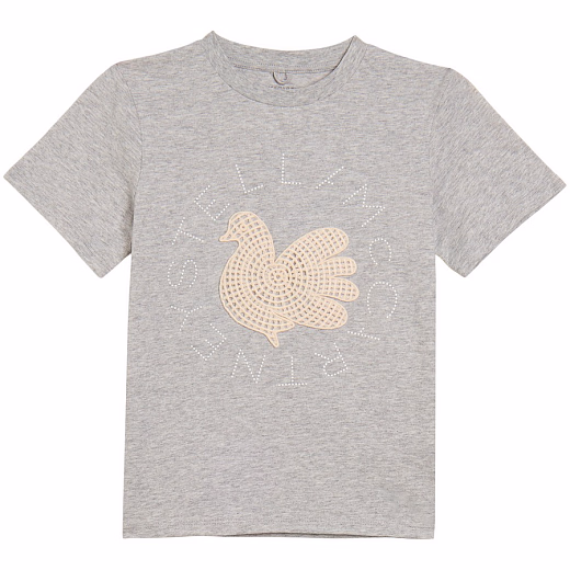 Футболка Bird от бренда Stella McCartney kids Серый