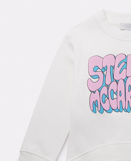 Свитшот White Stella Graphic от бренда Stella McCartney kids