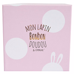 Погремушка-пинетки Bunny Pink от бренда Doudou et Compagnie