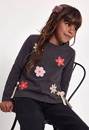 Лонгслив Flora print от бренда Boboli