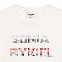 Футболка-кроп Logo от бренда SONIA RYKIEL Белый