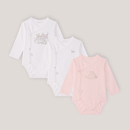 Боди кимоно 3 шт White-Pink Toys от бренда Anna Leon