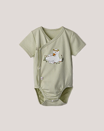 Набор боди кимоно 3 шт в зеленом цвете и с принтом от бренда Anna Leon