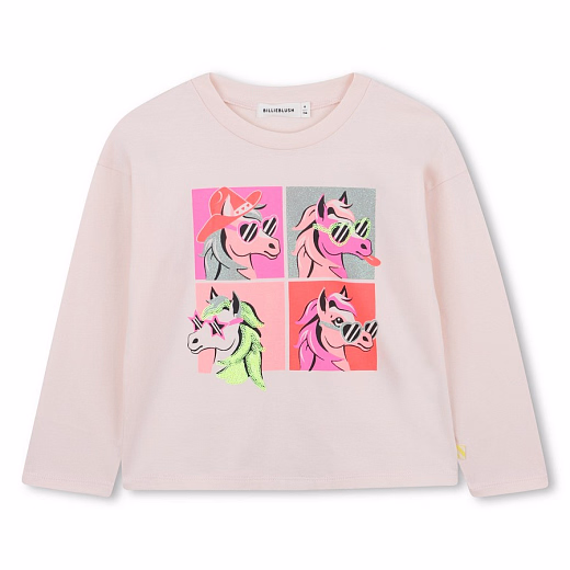 Лонгслив Print Horses от бренда Billieblush