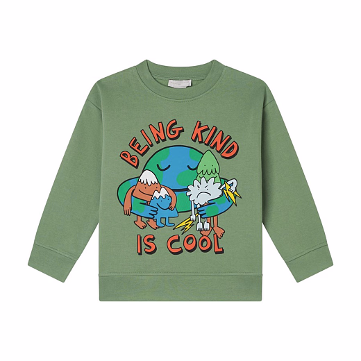 Свитшот Being kind от бренда Stella McCartney kids