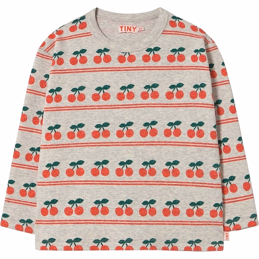 Лонгслив CHERRY PATTERN от бренда Tinycottons