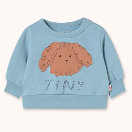 Свитшот blue CURLY DOG от бренда Tinycottons