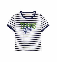 Футболка Tennis Club от бренда Original Marines Белый Темно-синий