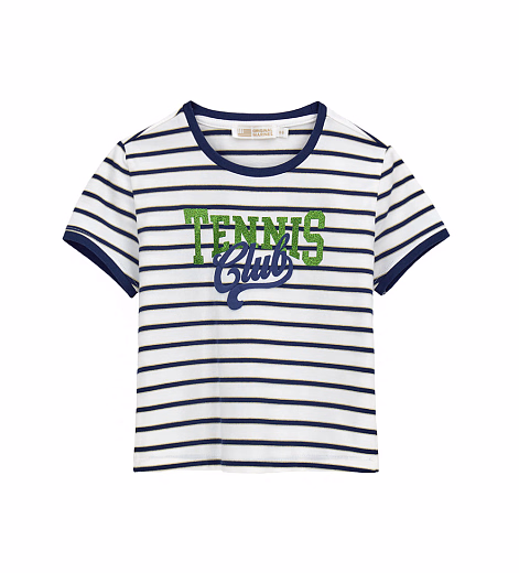Футболка Tennis Club от бренда Original Marines Белый Темно-синий