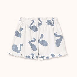 Шорты с принтом лебедей от бренда Tinycottons