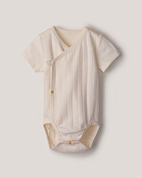 Набор боди кимоно из фактурной ткани в зеленом и розовом цвете от бренда Anna Leon