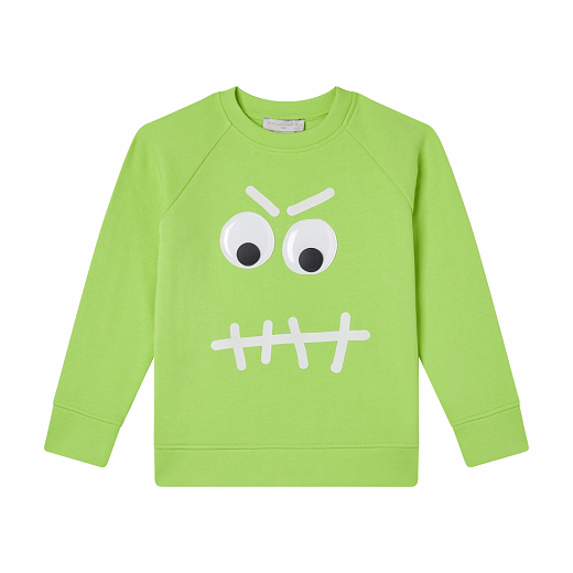 Свитшот Angry Face от бренда Stella McCartney kids