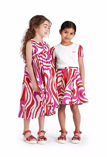 Футболка Multicolored Waves от бренда Emilio Pucci Молочный