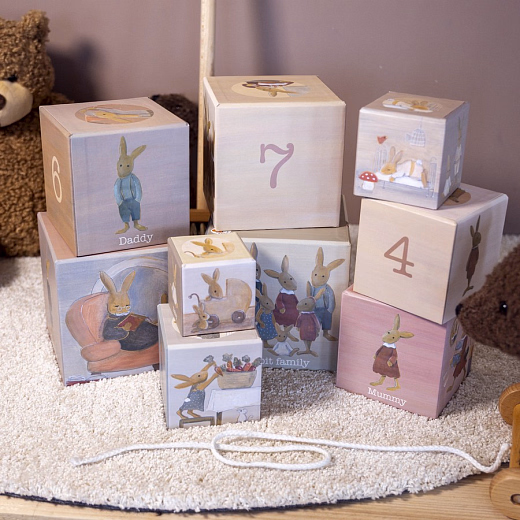Кубики со счетом "Семья кроликов" от бренда Egmont Toys