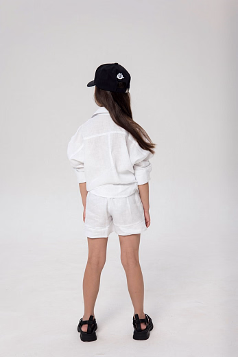 Рубашка LEN GIRL белого цвета от бренда Liqlo