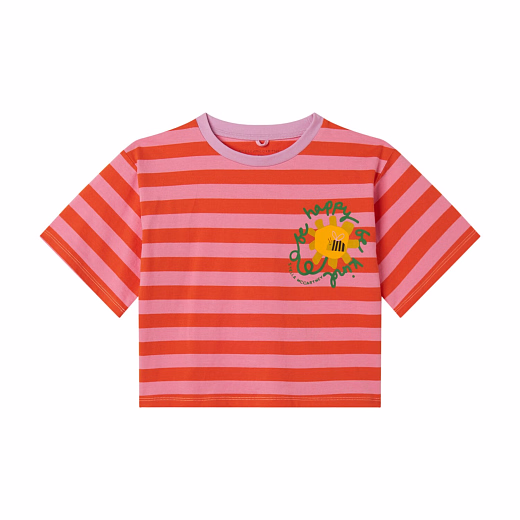 Футболка Striped от бренда Stella McCartney kids Красный