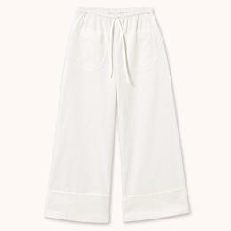 Штаны с подворотом белого цвета от бренда Tinycottons